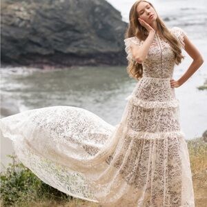 Joyfolie Allegra Impact Dress (NEW!) in Cream